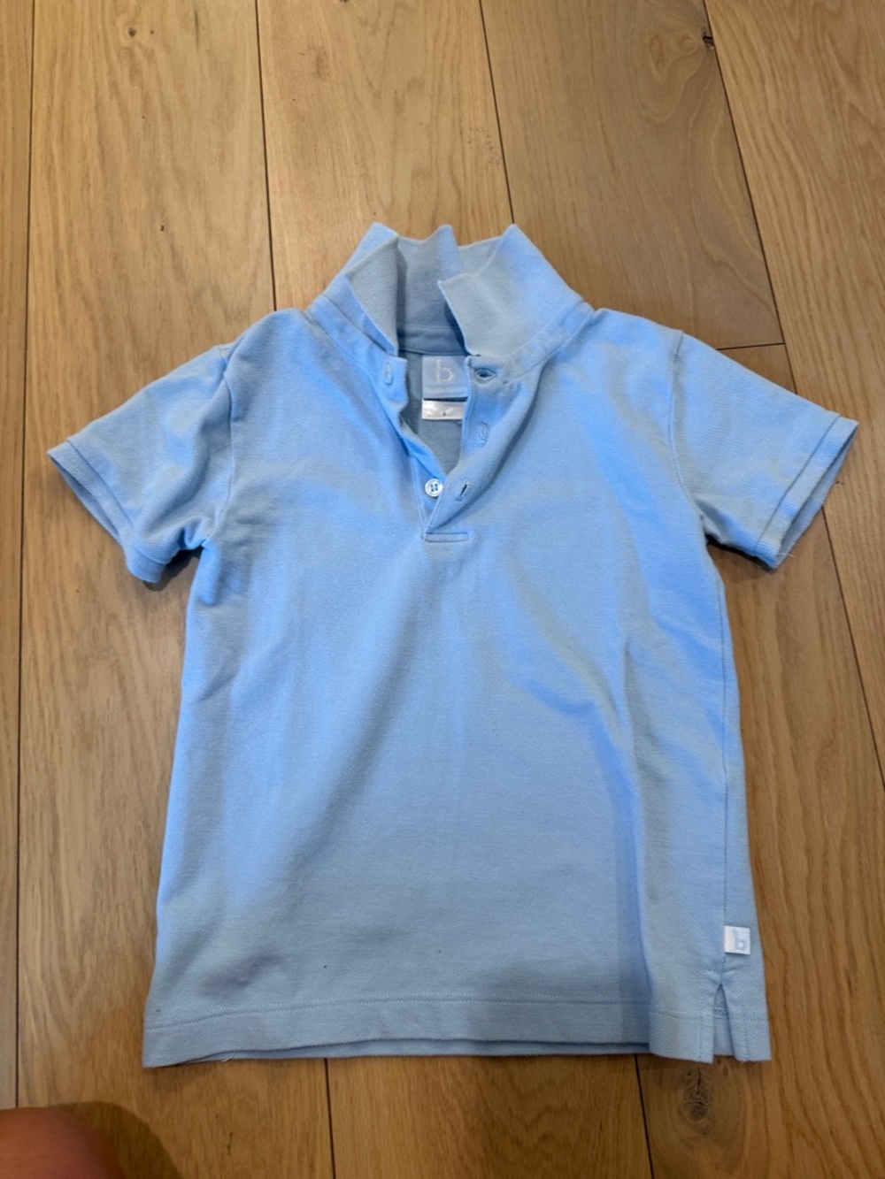 Bella Bliss Light Blue Polo Shirt - size 6 Made in Peru